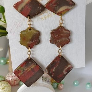 Polymer Clay Earrings Handmade Jewlery