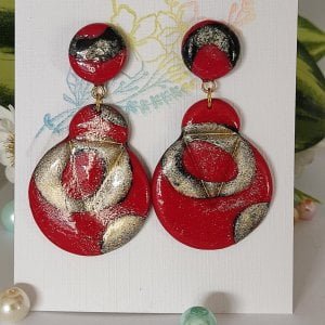 Polymer Clay Earrings Handmade Jewlery