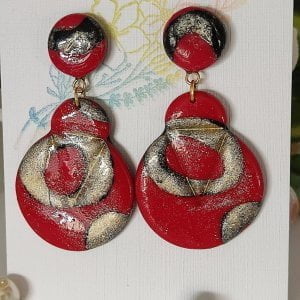 Polymer Clay Earrings Handmade Jewlery