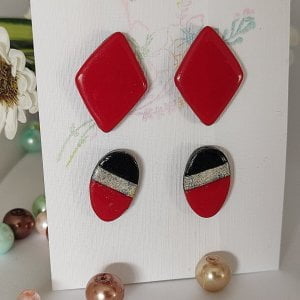 Polymer Clay Earrings Handmade Jewlery