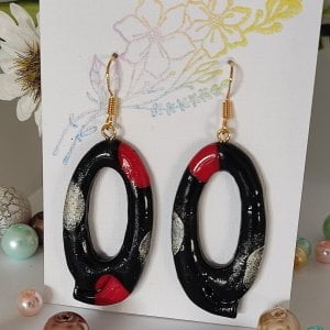 Polymer Clay Earrings Handmade Jewlery