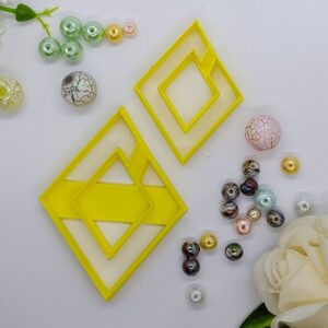 2 Rhombuses Polymer Clay Cutter