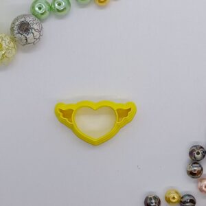 Heart with Wings Polymer Clay Cutter