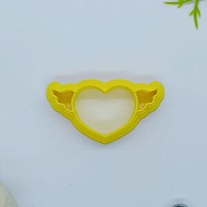 Heart with Wings Polymer Clay Cutter