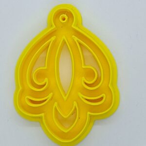 Yellow Arabesque Ornament Design