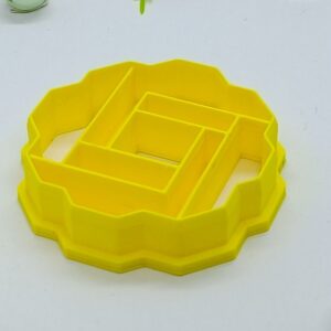 Yellow Geometric Octogonal Clay Cutter