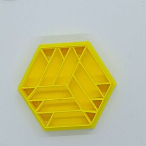 Geometric Yellow Clay Cutter