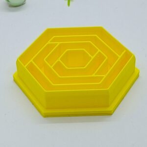 Yellow Hexagon Gradient Clay Cutter