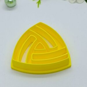 Abstract Yellow Contours Clay Cutter