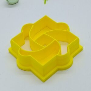 Yellow Interlocking Loops Clay Cutter