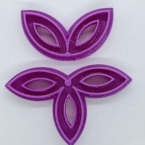 Purple Masquerade Mask Embellishments Clay Cutter