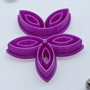 Purple Masquerade Mask Embellishments Clay Cutter