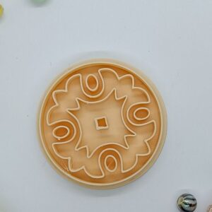 Sculpted Floral Coaster Clay Cutter