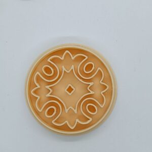 Sculpted Floral Coaster Clay Cutter (Midle Size)