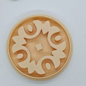 Ornate Wooden Carving Design Clay Cutter