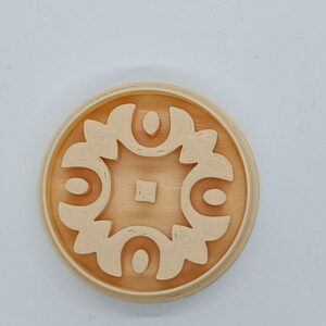 Ornate Wooden Carving Design Clay Cutter (Middle Size)