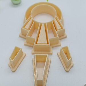 Colorful Sunset Over the Mountain Range Clay Cutter