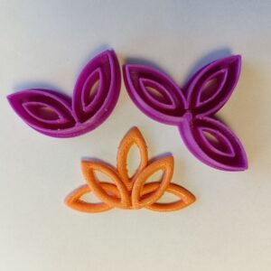 Purple Masquerade Mask Embellishments Clay Cutter – 3D STL File