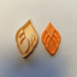 Abstract Wooden Flame Design Clay Cutter – 3D STL File