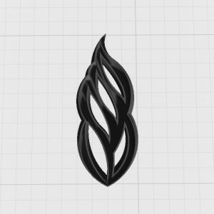 Organic Elegance: An Abstract Leaf Design Clay Cutter