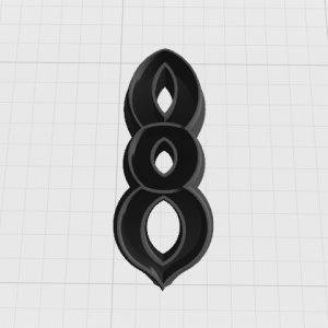 A Trio of Golden Ovals Clay Cutter - 3D STL File