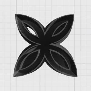 Purple Butterfly Embellishment Clay Cutter - 3D STL File