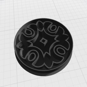 Sculpted Floral Coaster Clay Cutter (Small Size)