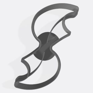 Abstract Curves Clay Cutter - 3D STL File